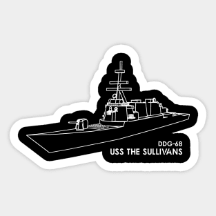 USS The Sullivans (DDG-68) Sticker